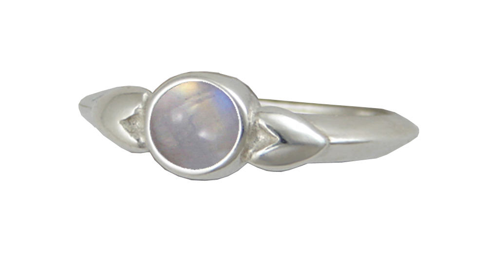 Sterling Silver When Two Hearts Are One Ring With White Moonstone Size 9